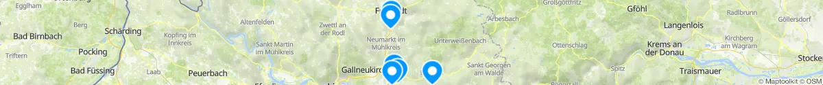 Kartenansicht für Apotheken-Notdienste in der Nähe von Freistadt (Oberösterreich)